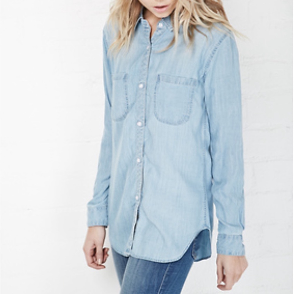 Rails Chambray Button Down Shirt Size XS